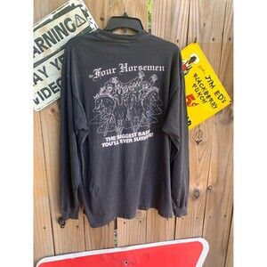 1990s The Four Horsemen  long sleeves shirt size XL horses, tee,beer